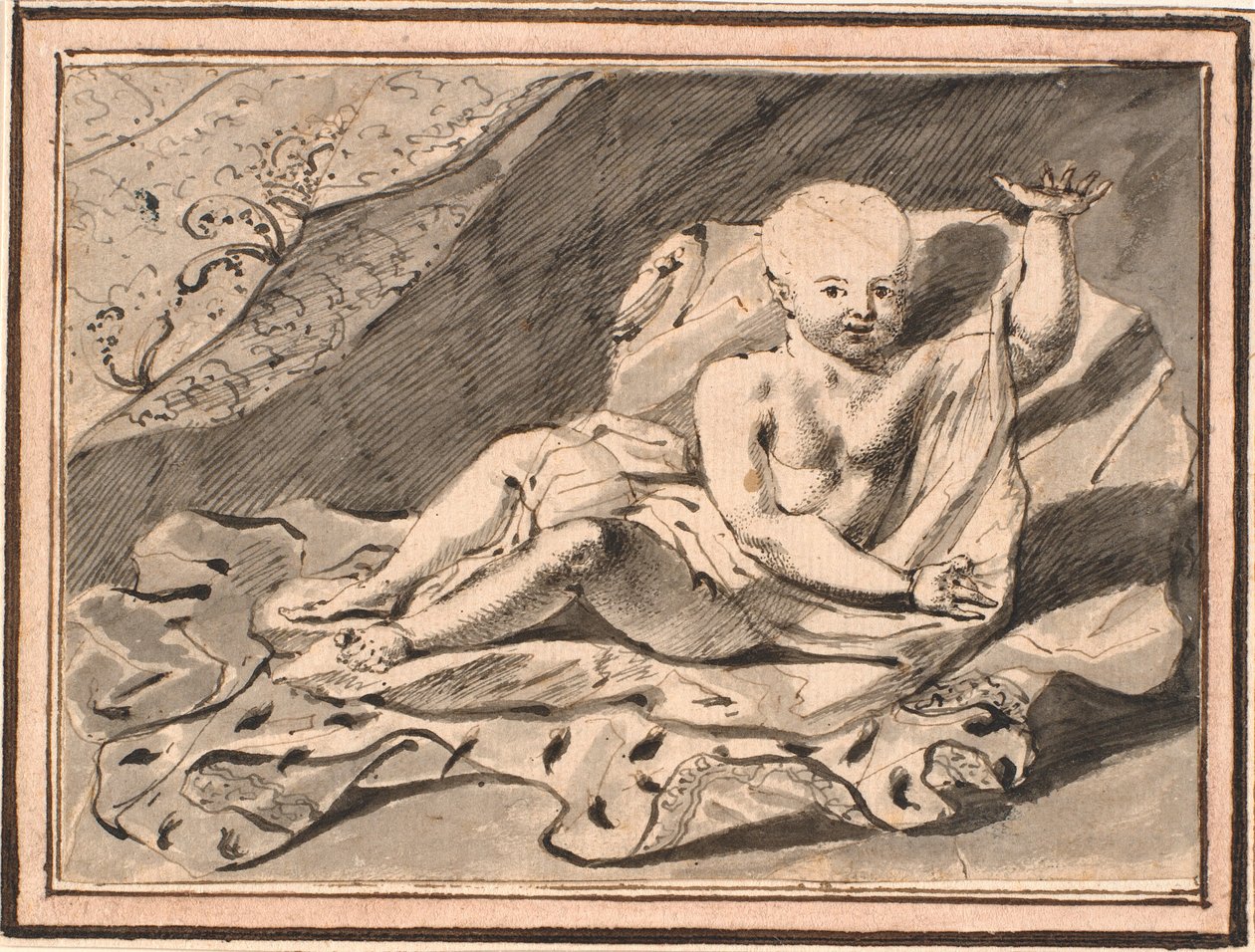 Putti, ermin dolaplarında yatıyor by Jürgen Ovens