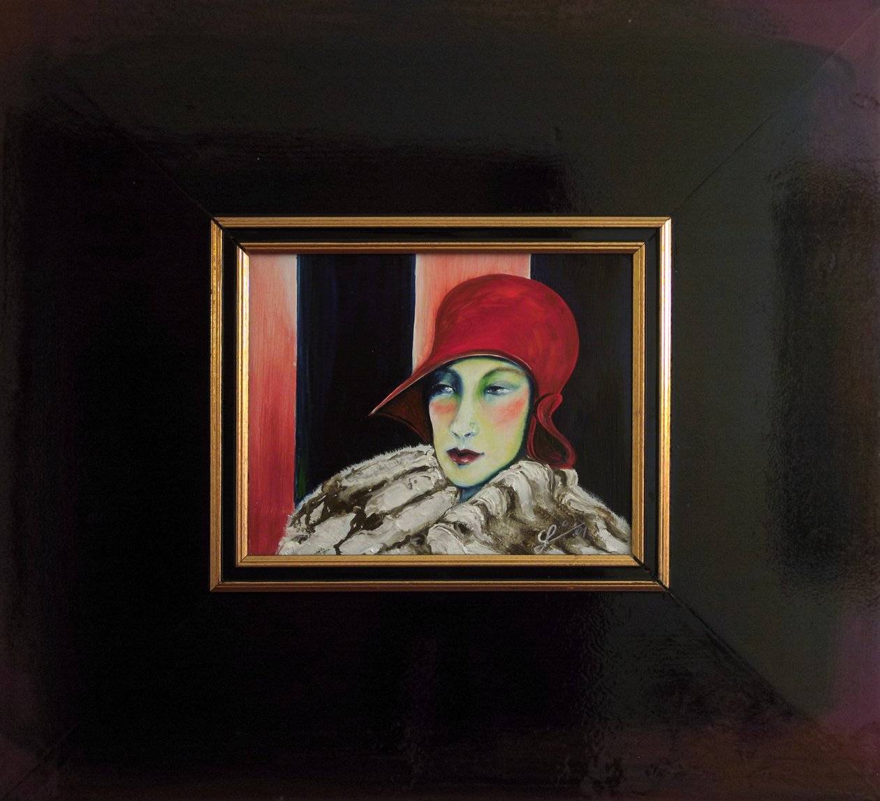 Belle Epoque VII -Dame mit roter Kappe II- by JuleSimo
