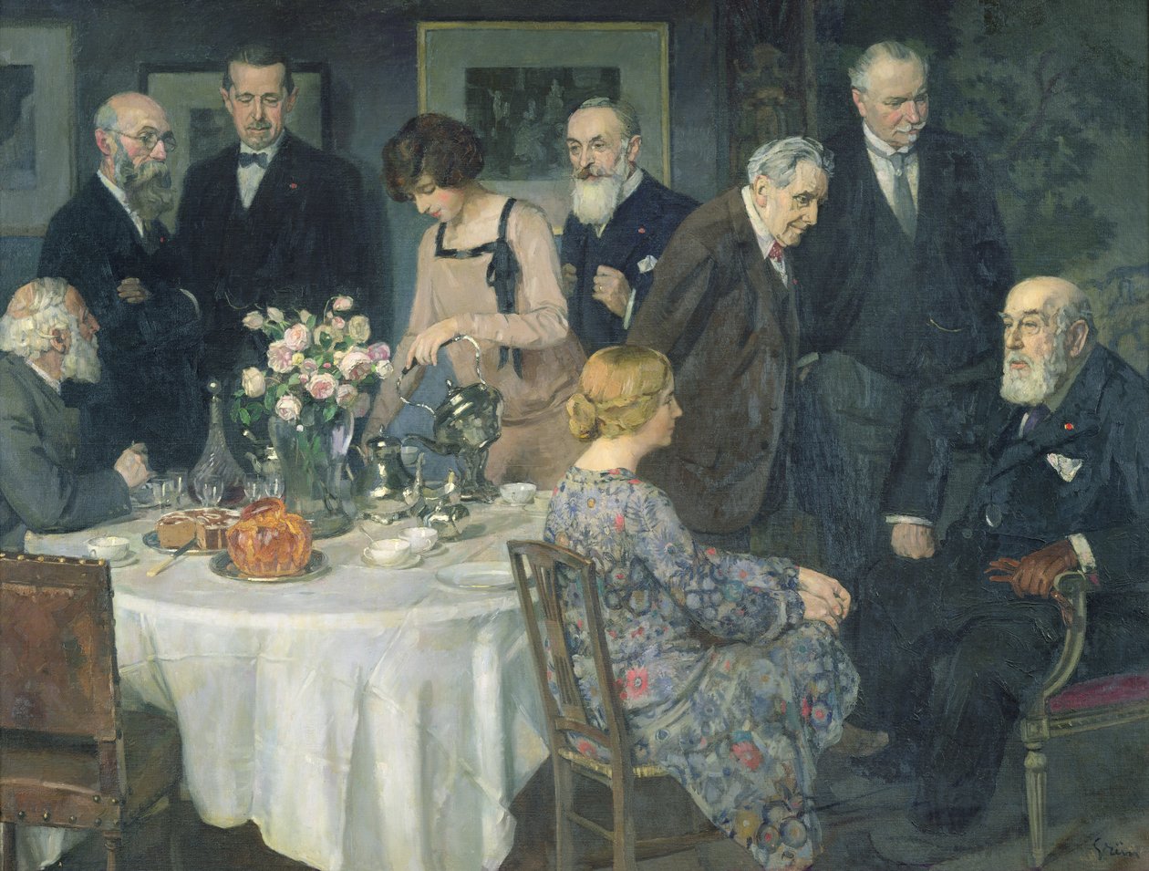Bir Grup Sanatçı, 1929 by Jules Alexandre Gruen or Grun