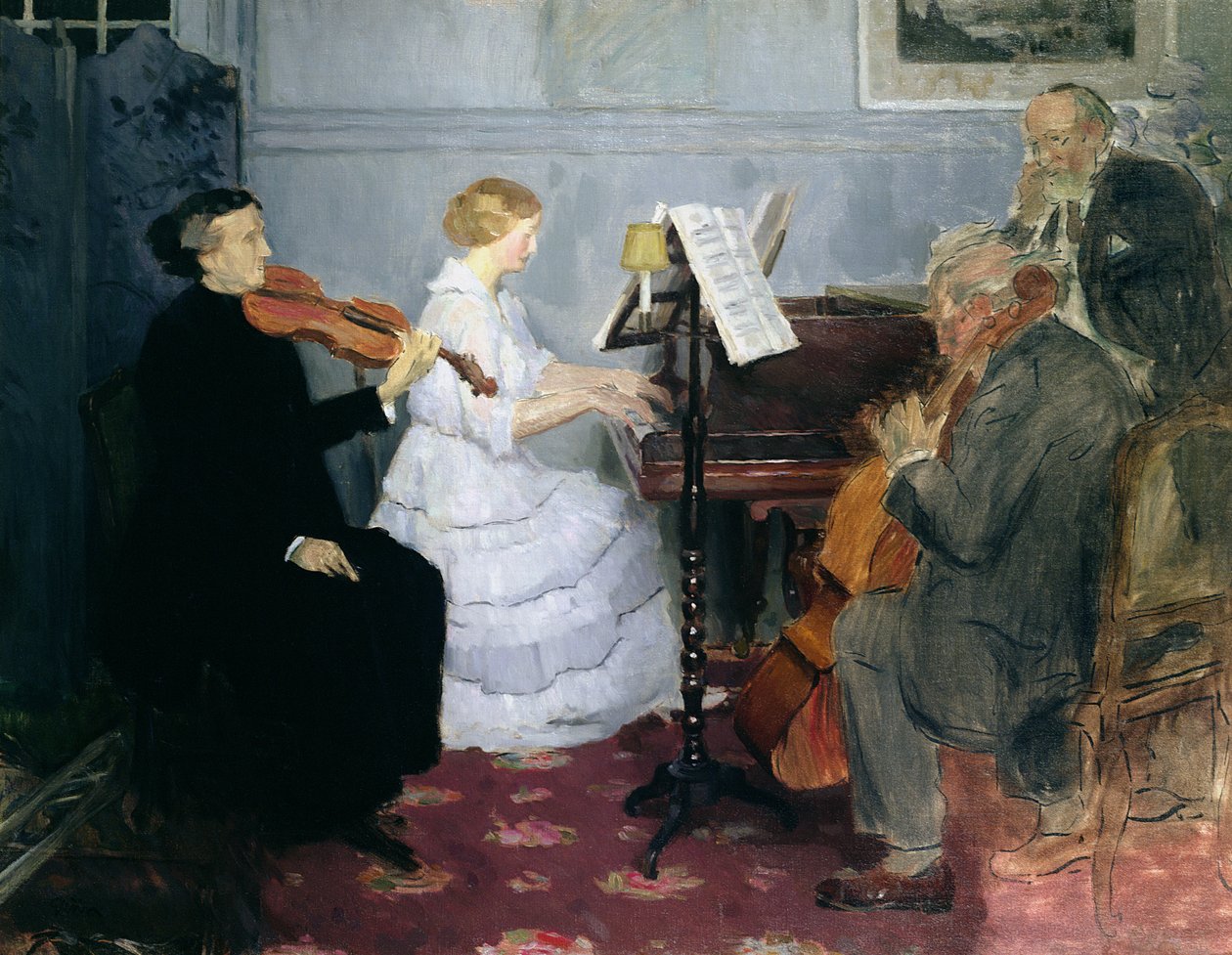 Oda Müziği Konseri, c.1885-90 by Jules Alexandre Gruen or Grun