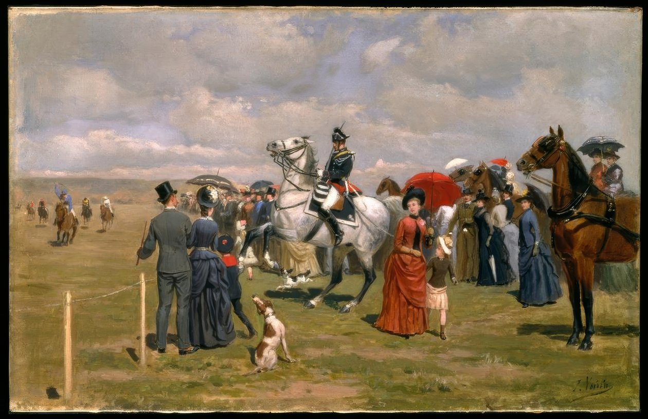 J.A.Voirin, yarışa katılmaya hevesli / resim, 19. yüzyıl by Jules Antoine Voirin