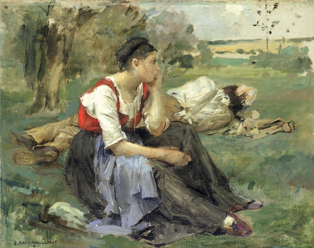 Dinlenen Köylüler, 1877 by Jules Bastien Lepage