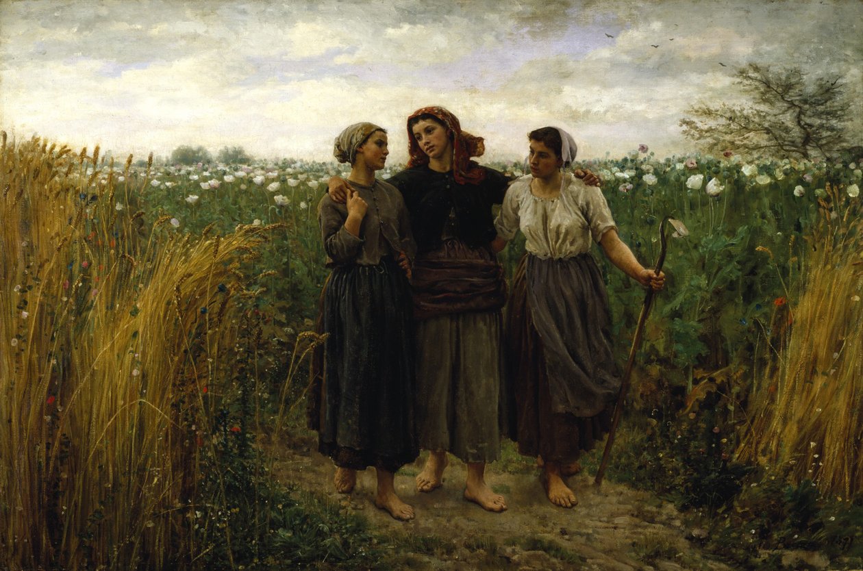 Returning from the Fields, 1871  by Jules Breton