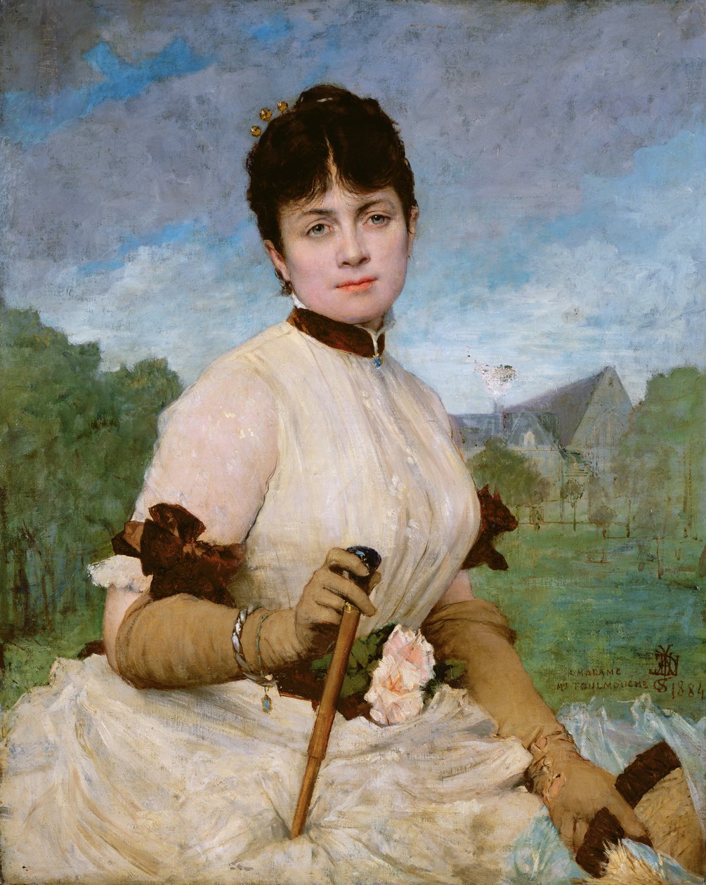 Madam Marie Toulmouche, 1884 by Jules Elie Delaunay