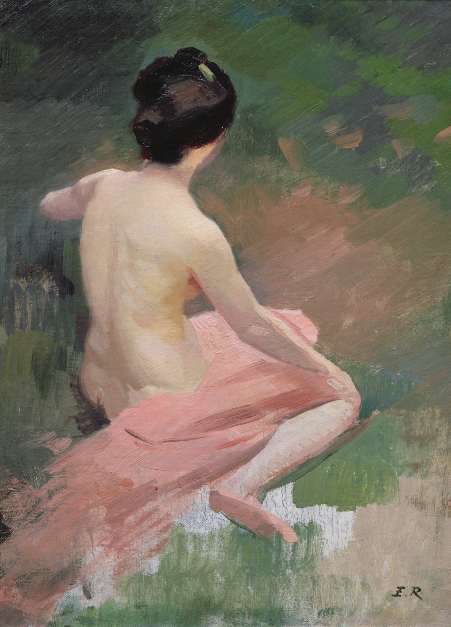 kadın çıplak by Jules Ernest Renoux
