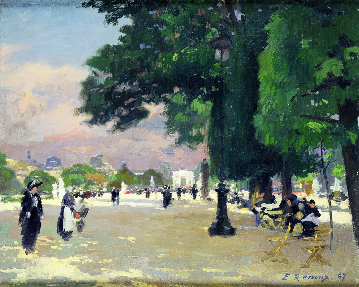 Tuileries by Jules Ernest Renoux
