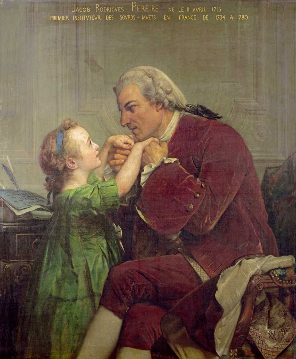 Jacob Rogrigues Pereire (1715-80) 1861 by Jules Eugene Lenepveu