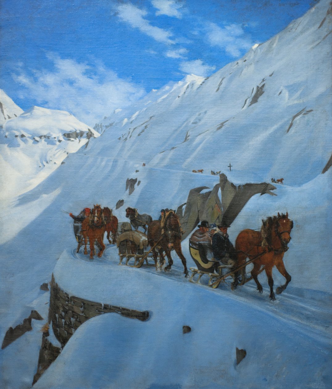 Kışın Gotthard