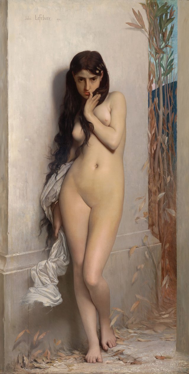 La Cigarra (Victoria Ulusal Galerisi, Melbourne, 1872. Kumaş üzerine yağlı boya, 186.7 x 123.8 cm).jpg by Jules Joseph Lefebvre