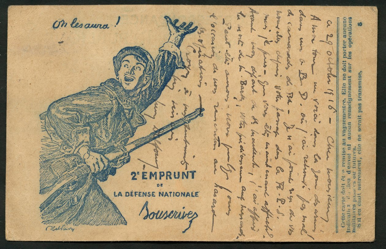 Kartpostal by Jules Abel Faivre