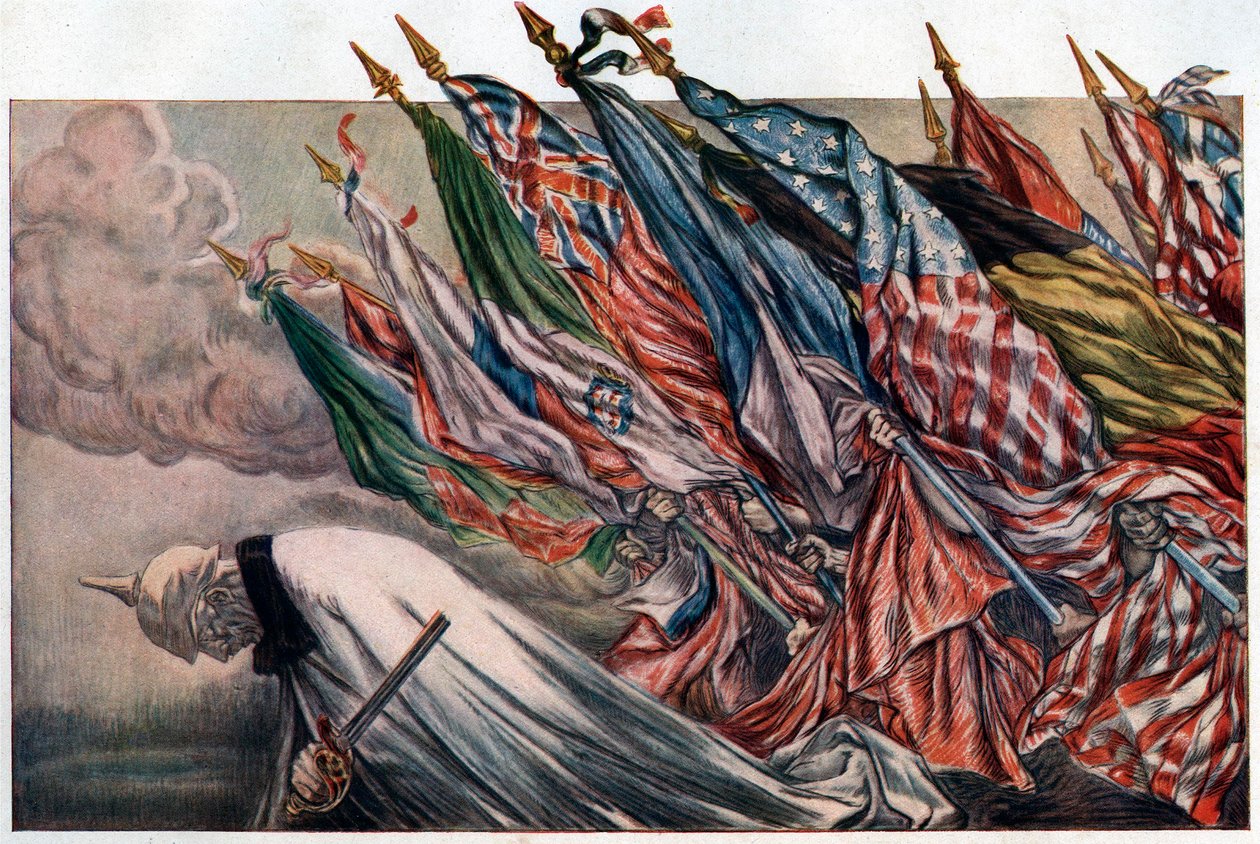 “4. Loan de la Defense Nationale” 1918 afişi (afiş) by Jules Abel Faivre