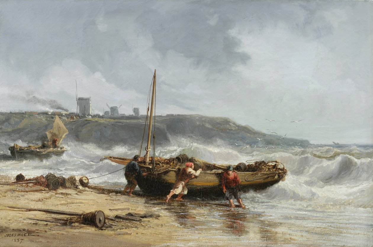 Sahil Manzarası, 1857 by Jules Achille Noel