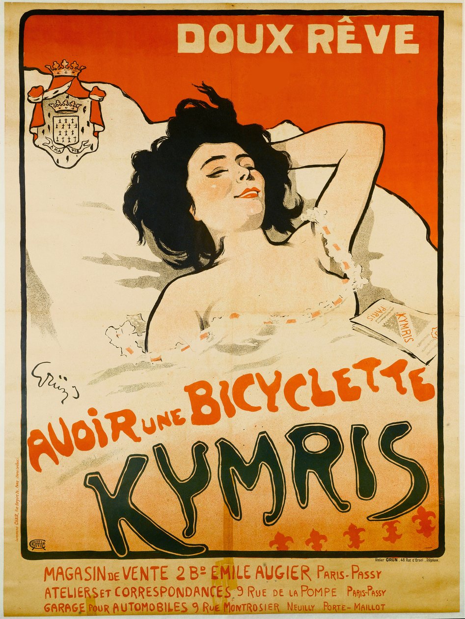Tatlı rüya. Kymris bisikletiniz olsun, c. 1898. by Jules Alexandre Grün