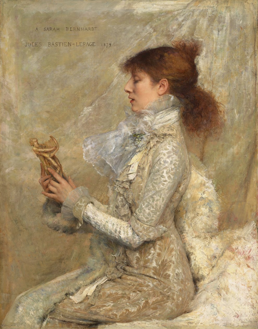 Sarah Bernhardt'ın portresi by Jules Bastien Lepage