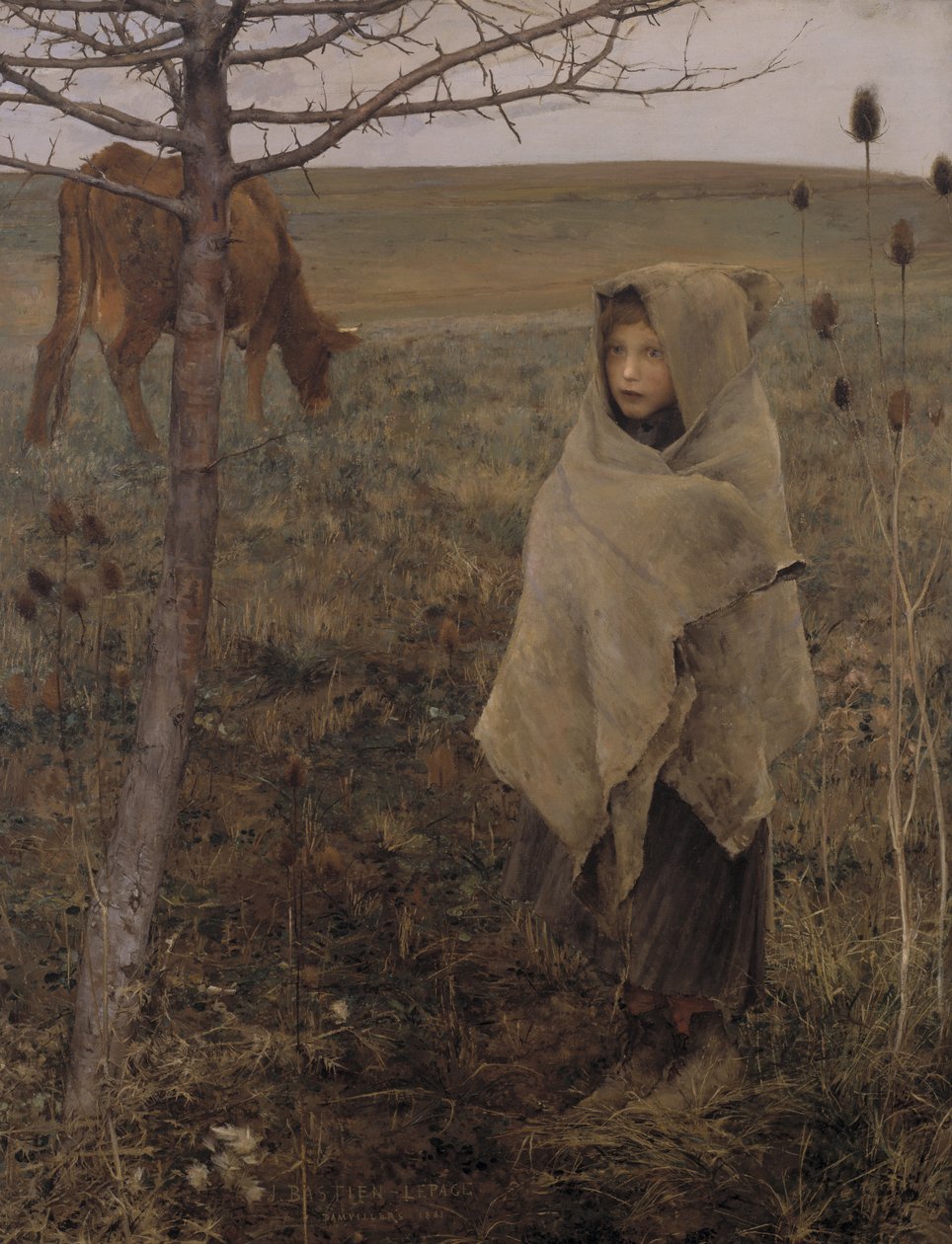 zavallı ötleğen by Jules Bastien Lepage