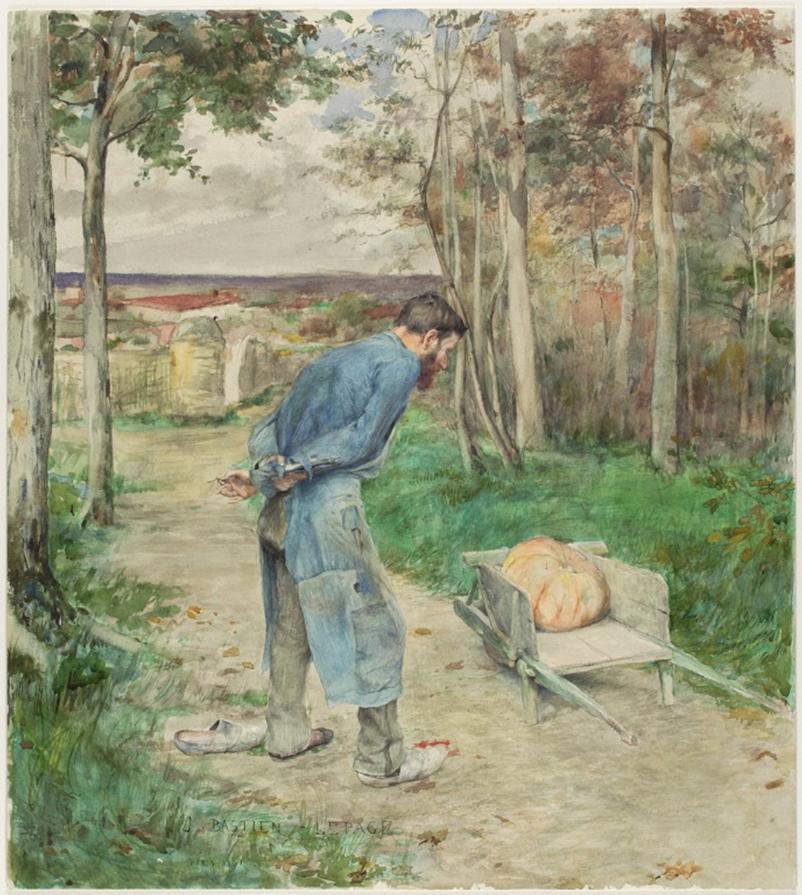 Palamut ve Kabak by Jules Bastien Lepage