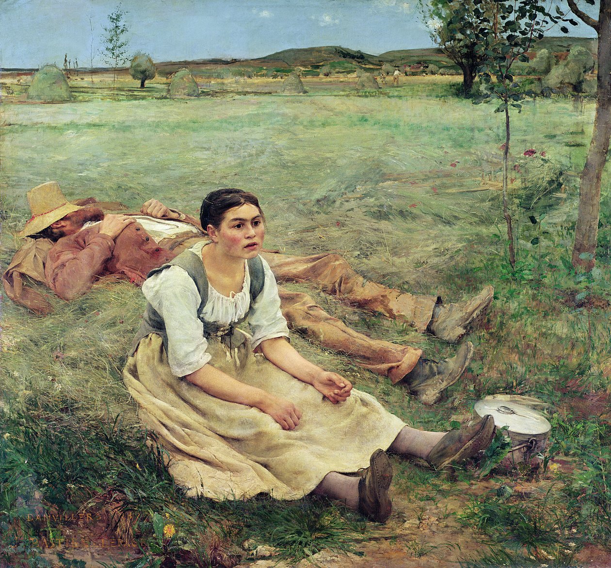 Haymakerlar, 1877 by Jules Bastien Lepage