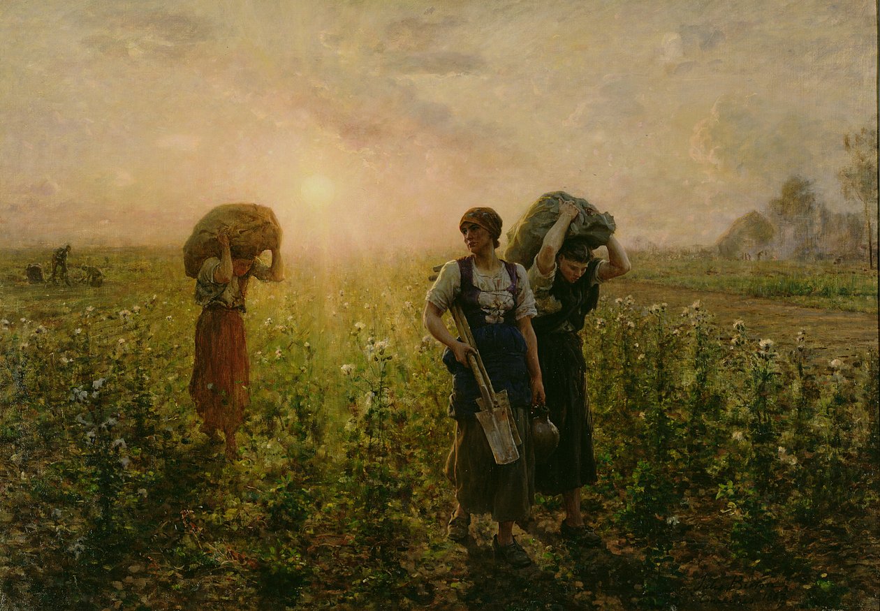 Çalışma Gününün Sonu, 1886-87 by Jules Breton