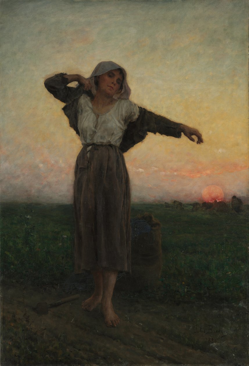 Yorgun Temizleyici by Jules Breton