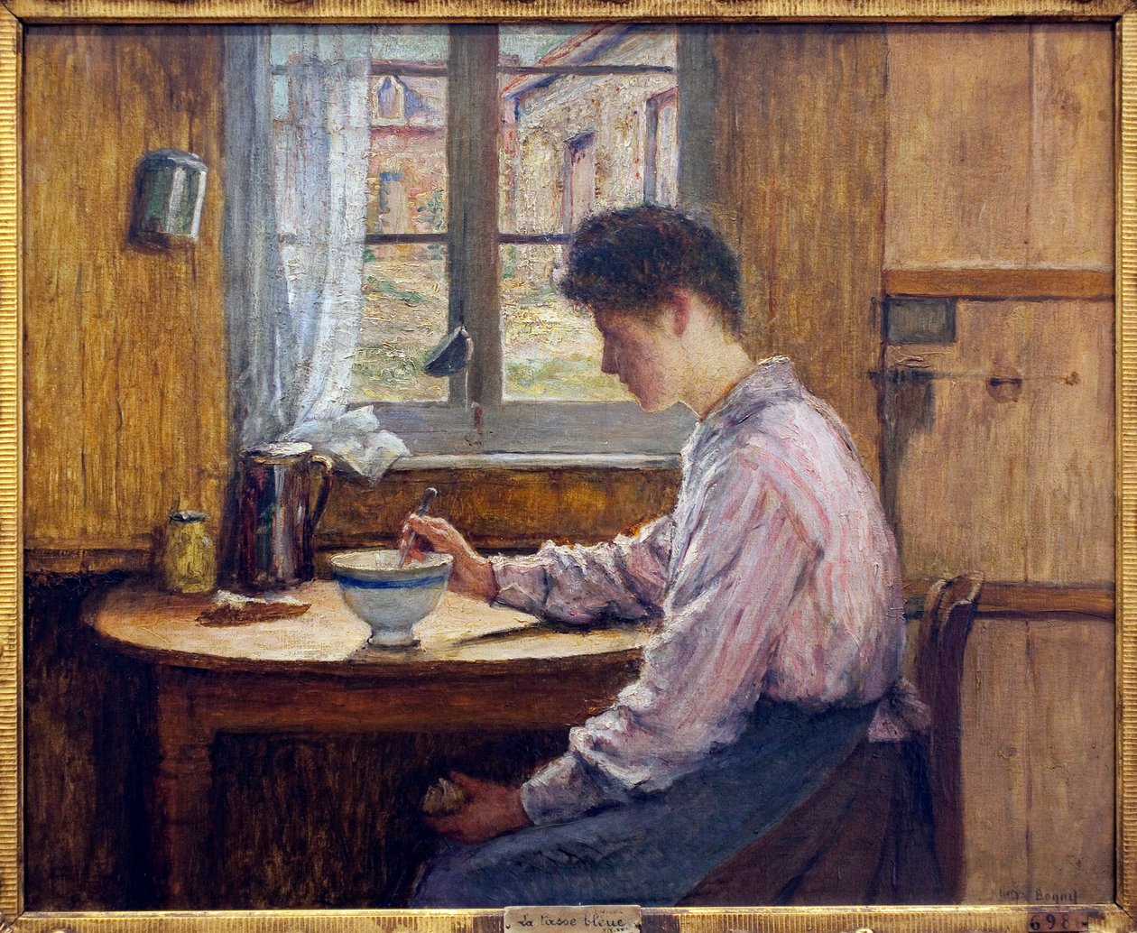 Mavi kupa. Jules Boquet (1840-1932), tuval üzerine yağlı boya, 1913
