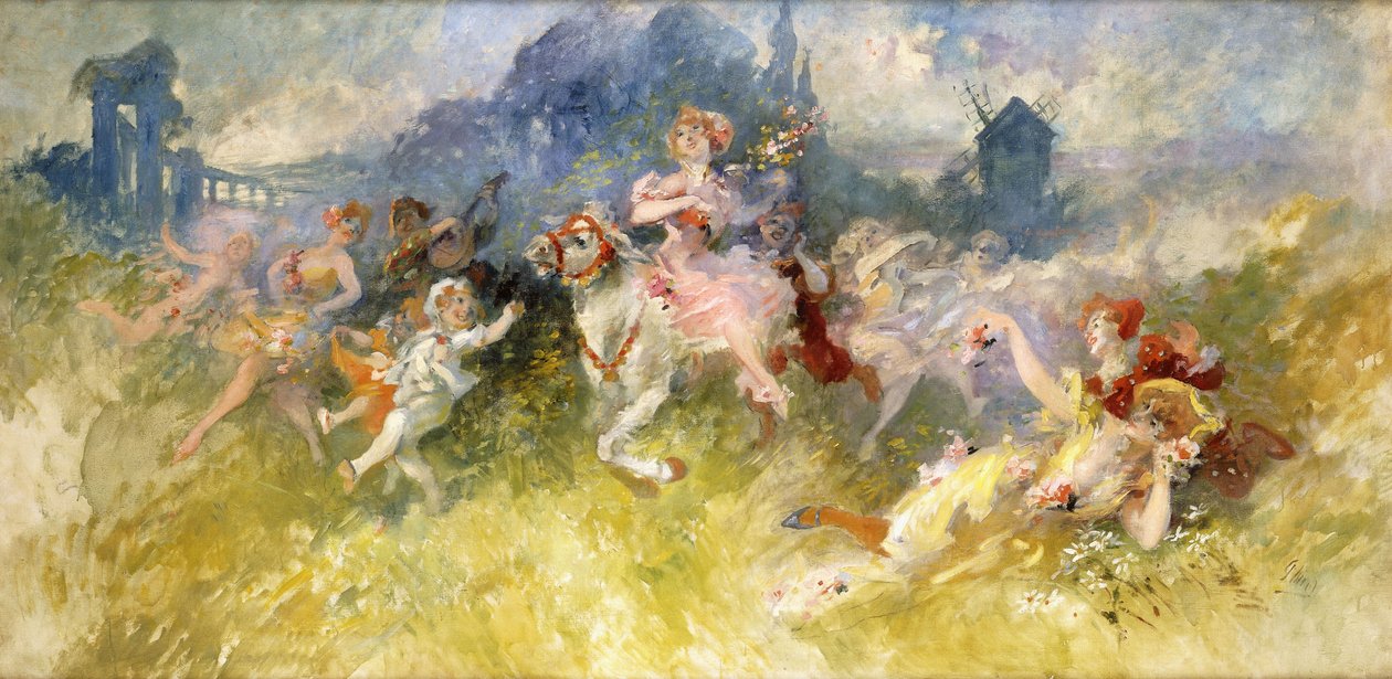 Bir Fete Champetre, by Jules Cheret