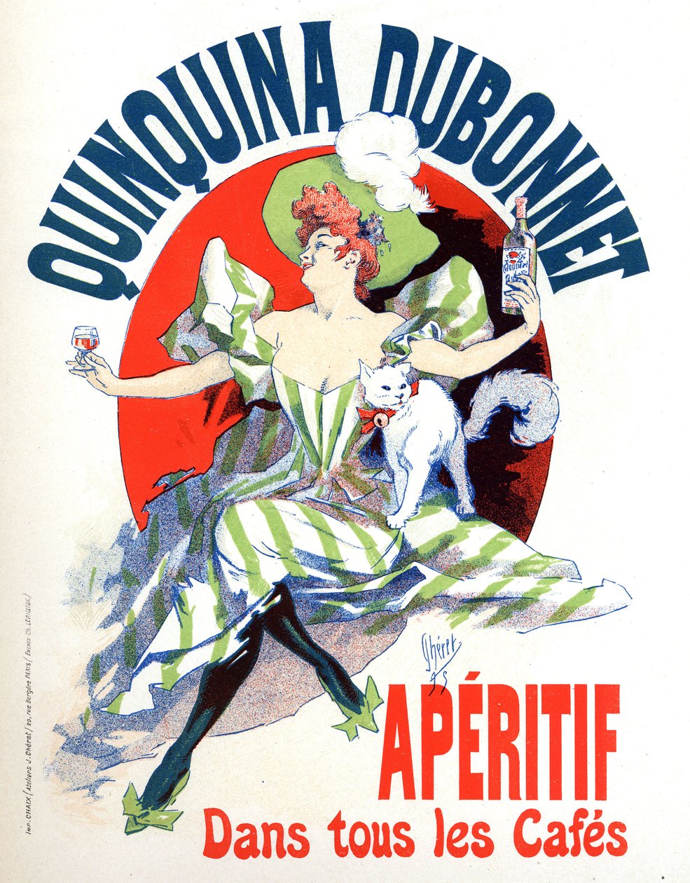 Quinquina Dubonnet aperatif reklamı by Jules Cheret