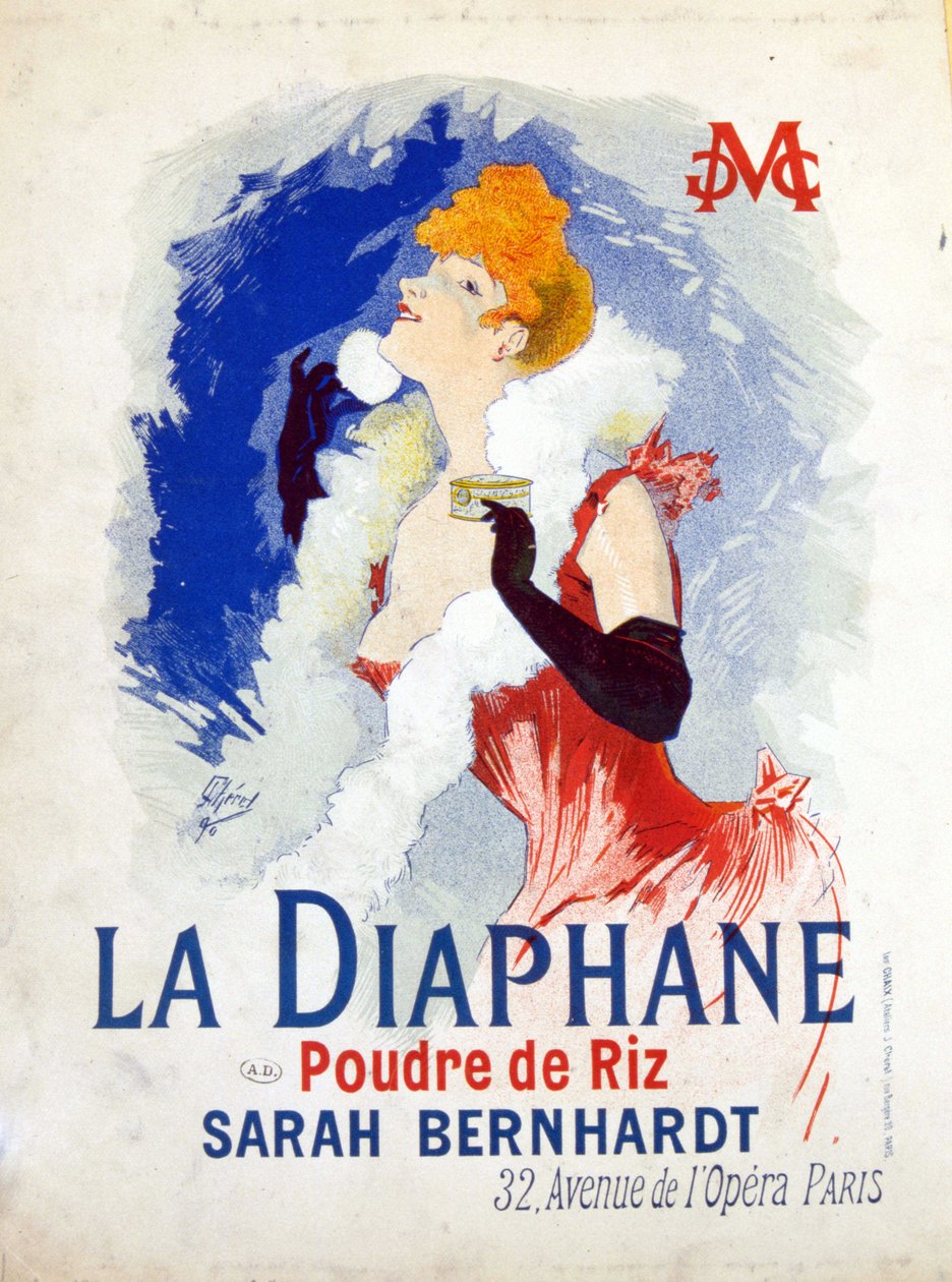 "" La Diaphane: Pirinç Tozu "" Henriette Rosine Bernard ve Sarah Bernhardt
