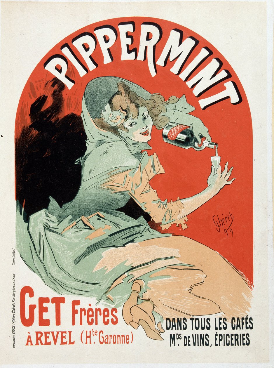 Pippermint Get Freres için reklam afişi - Jules Cheret by Jules Cheret