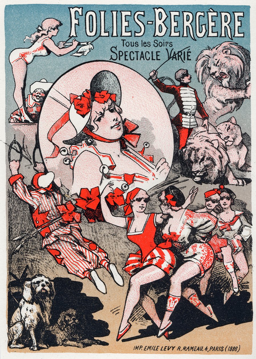 Sanat. Eğlence. Folies Bergeres, Paris
