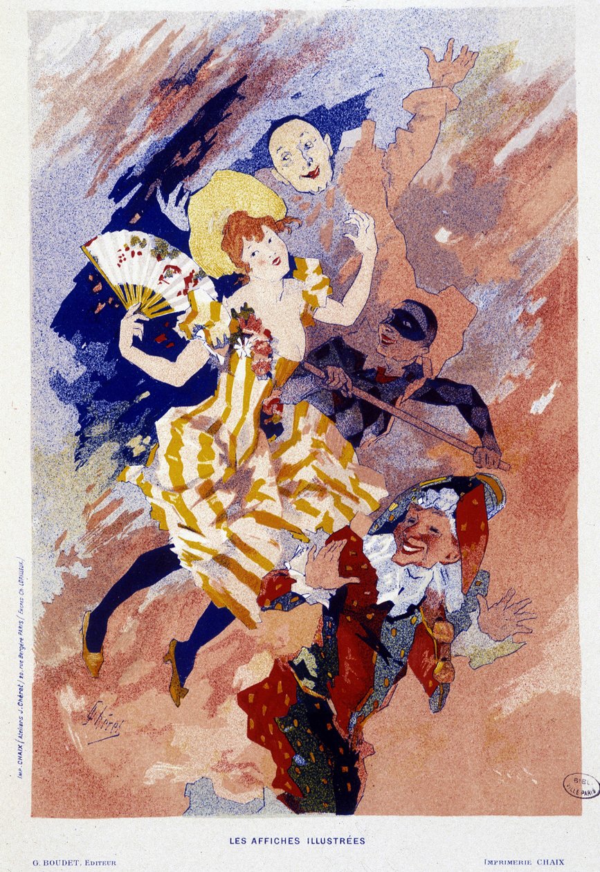 Karnaval - Jules Cheret tarafından, 1890 dolaylarında by Jules Cheret
