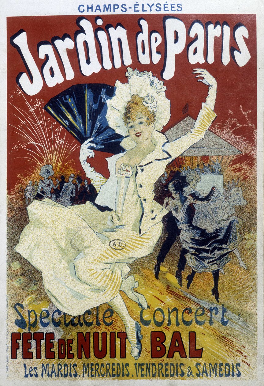 Jardin de Paris: gösteri, konser, gece partisi ve balo - Jules Chéret