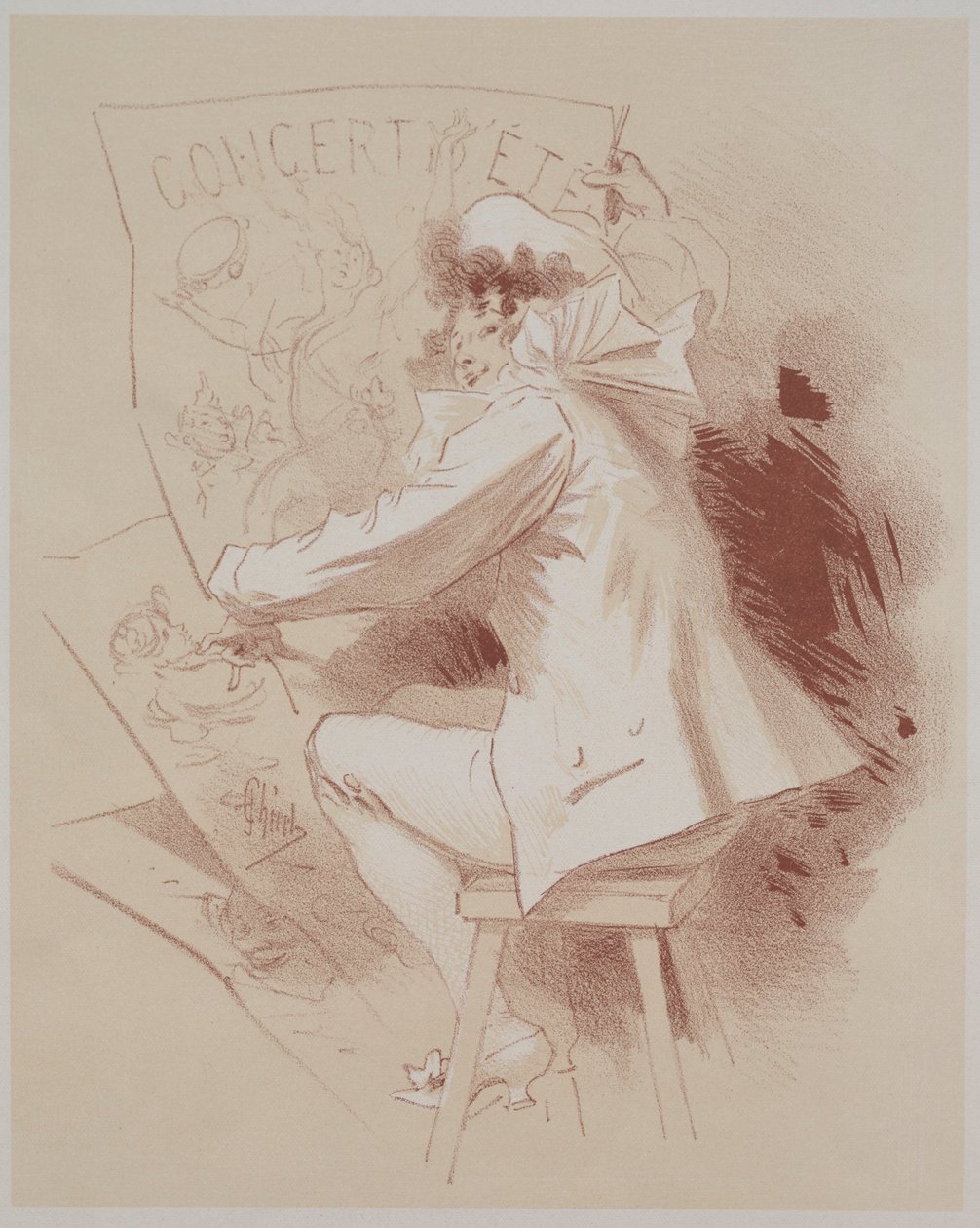 Yaz Konseri, c. 1895-1900. by Jules Cheret
