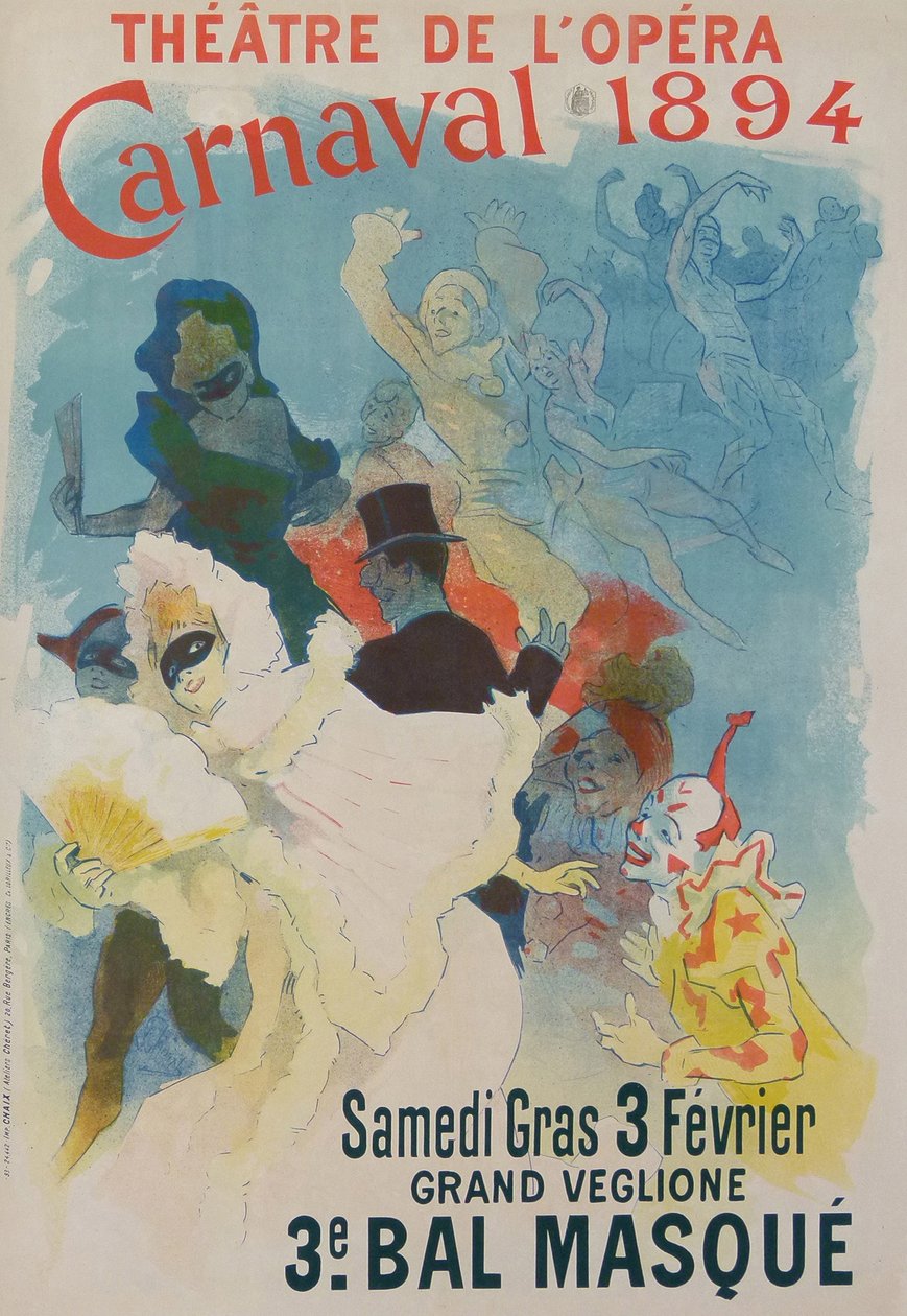 Opera Tiyatrosu, Karnaval 1894, 1894 by Jules Cheret