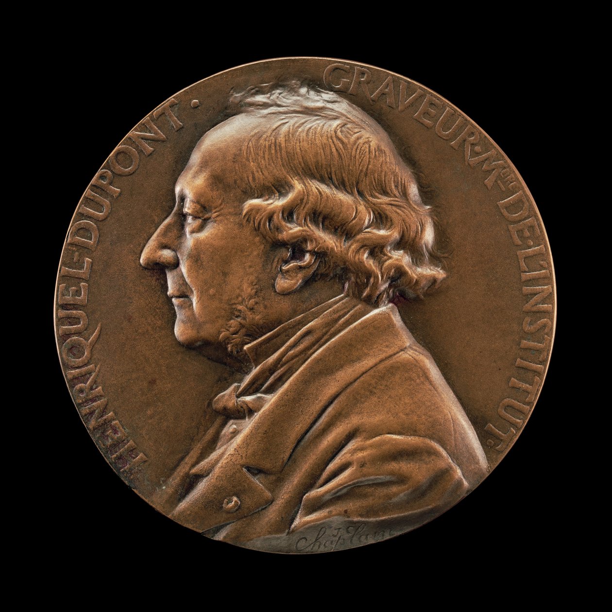Henriquel Dupont, 1797-1892, Ressam ve Oymacı, c. 18701892. by Jules Clement Chaplain