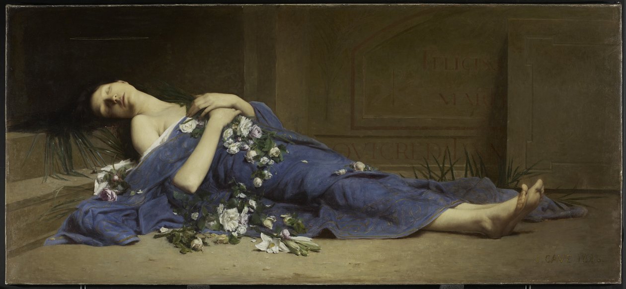 Yeraltı mezarlarında şehit by Jules Cyrille Cave