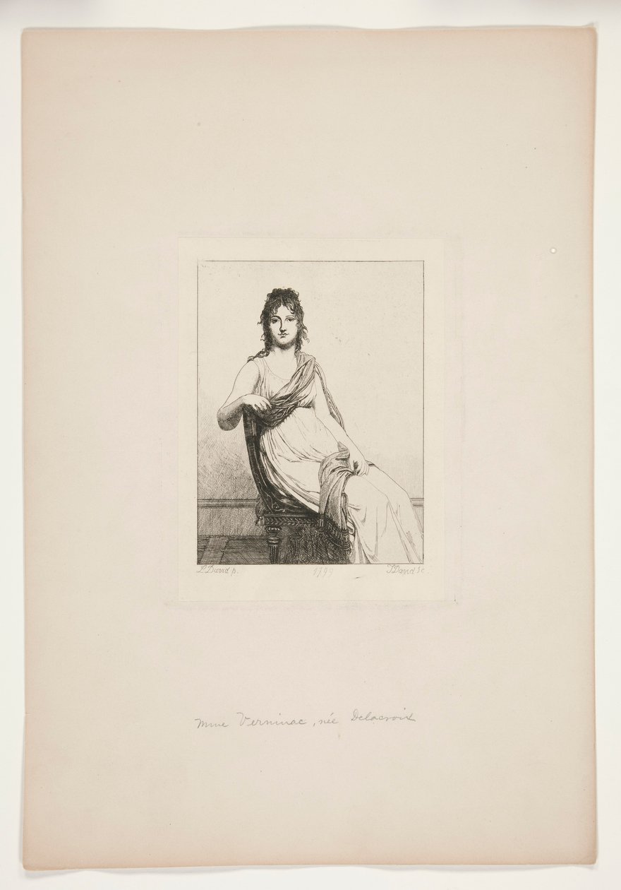 Bayan Verninac, n?E Delacroix by Jules David