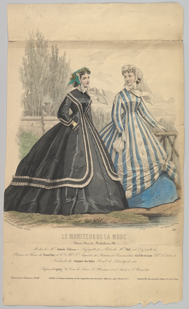 Modes de Madam Antonie Lalanne, No. 791, Le Moniteur de la Mode