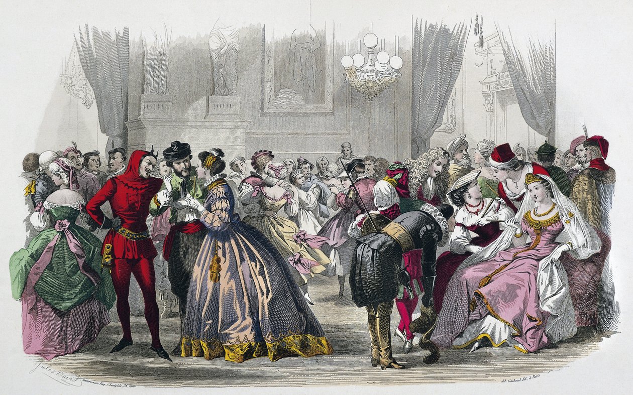 KADINLAR VE DAMISHES MONİTÖRÜ - BAL TRAVESTI 1864-1865, Jules DAVID. by Jules David