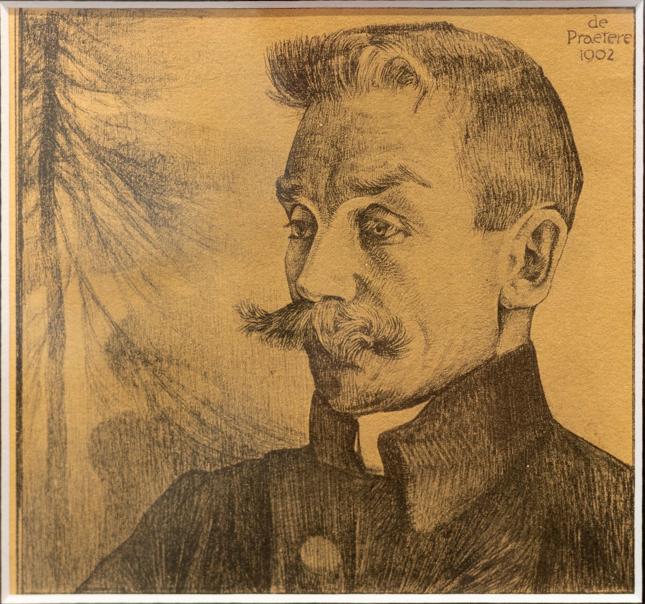 Yazar Stijn Streuvels'in Portresi by Jules de Praetere