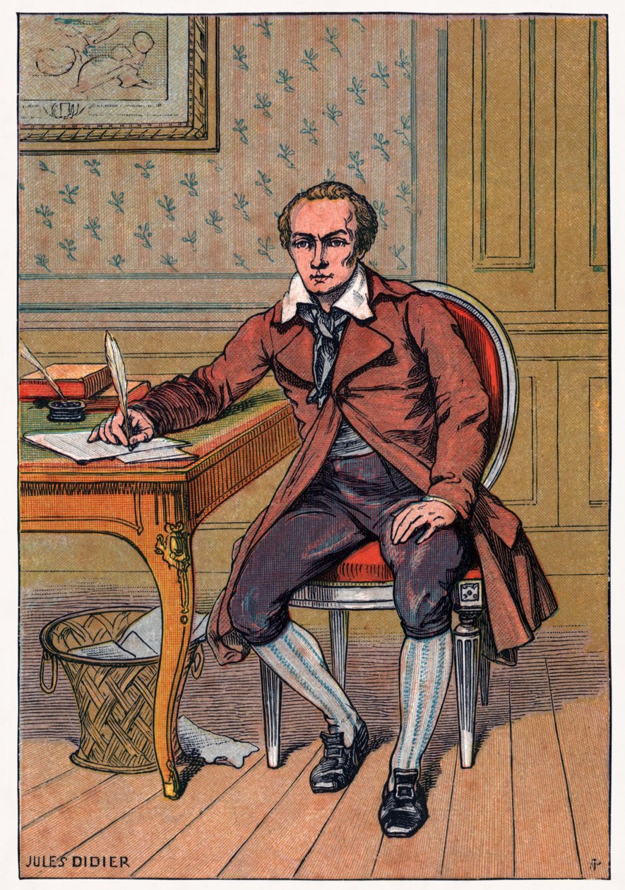 Andre Chenier, 1900 dolayları (gravür) by Jules Didier