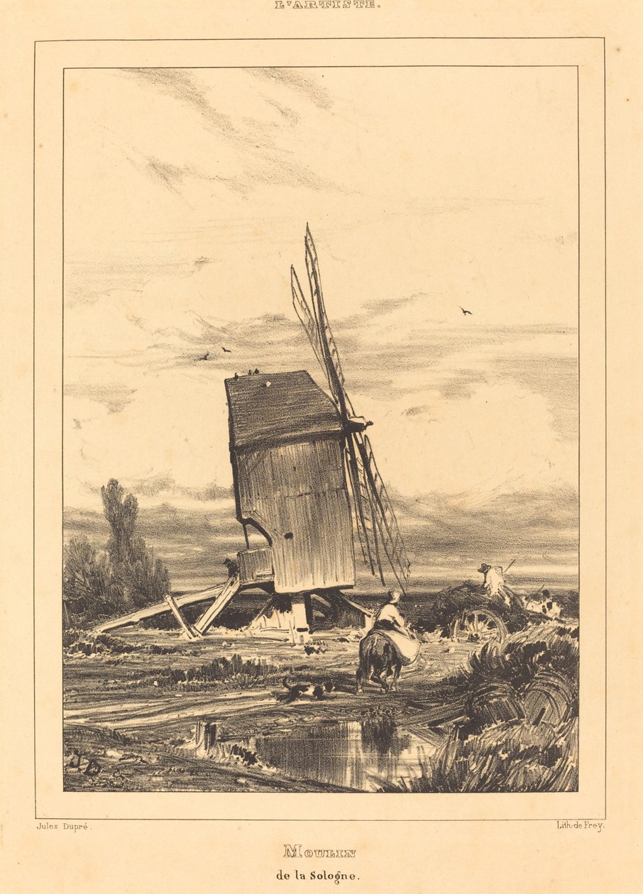 Sologne Değirmeni by Jules Dupré