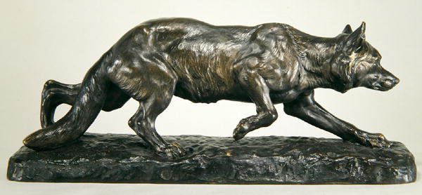 Çömelmiş Kurt (bronz) by Jules Edmond Masson