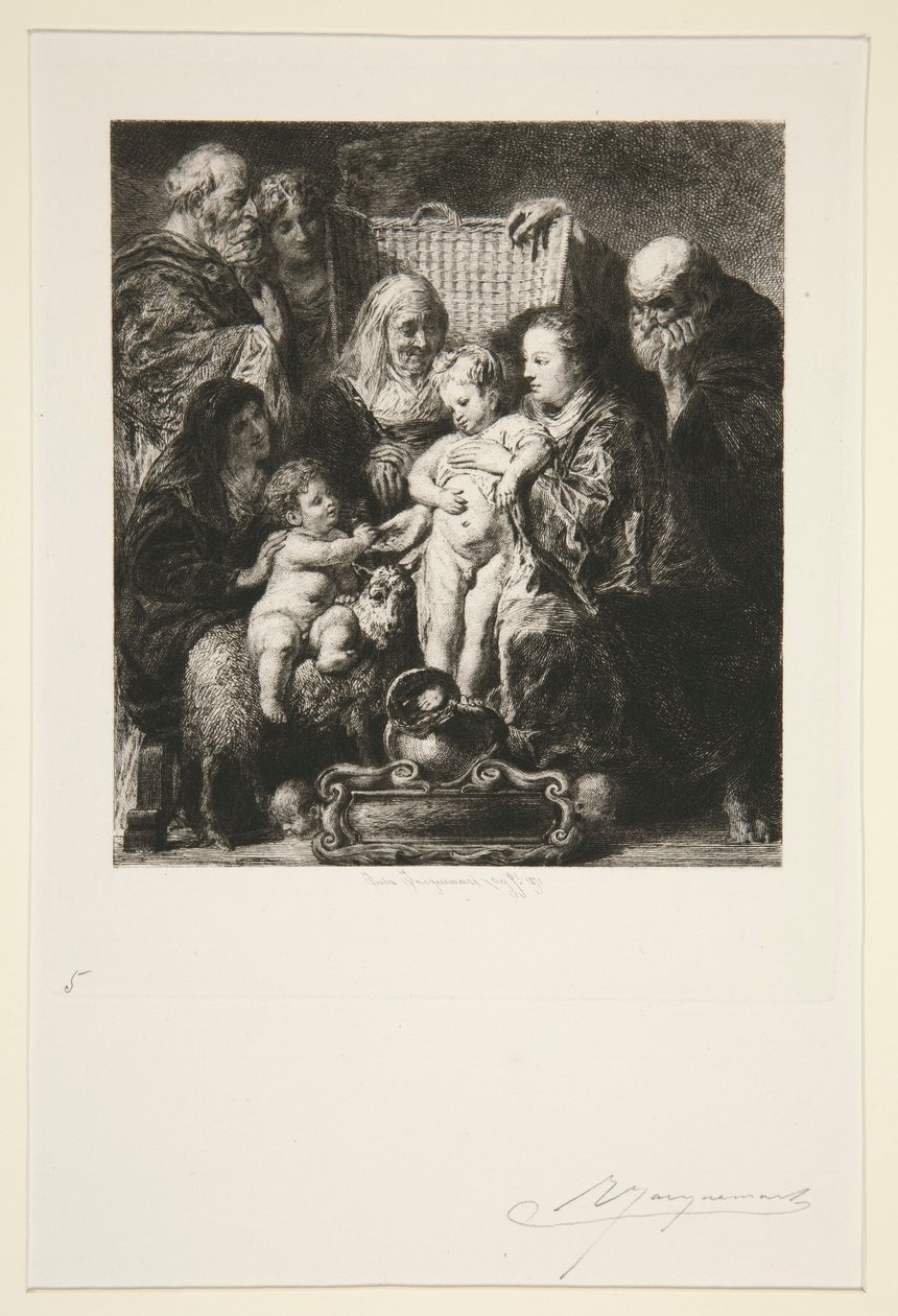 kutsal Aile by Jules Ferdinand Jacquemart
