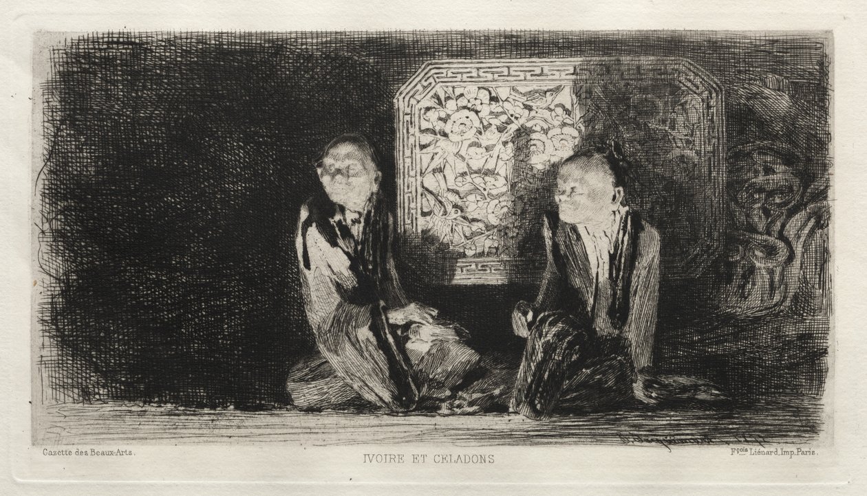Fildişi ve Seladonlar, 1872. by Jules Ferdinand Jacquemart