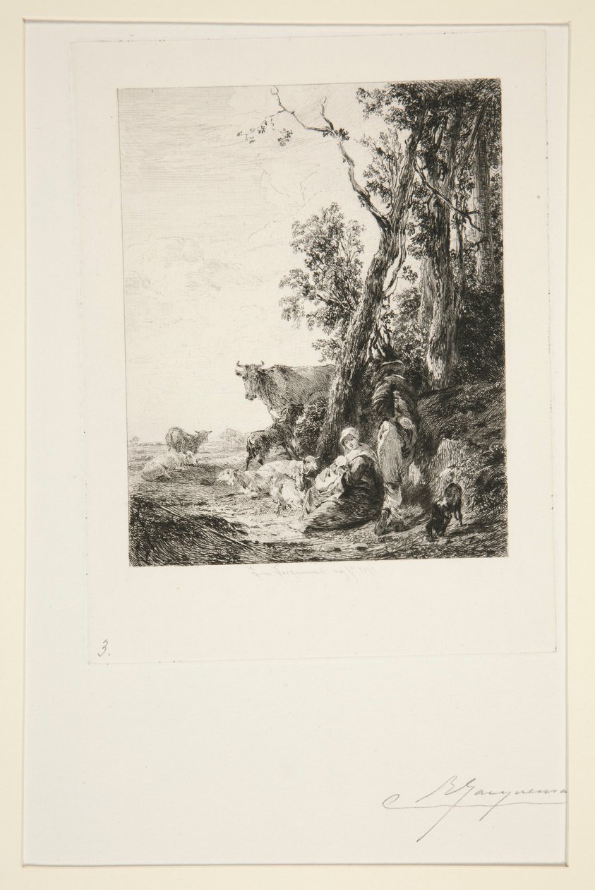 Dinlenme by Jules Ferdinand Jacquemart