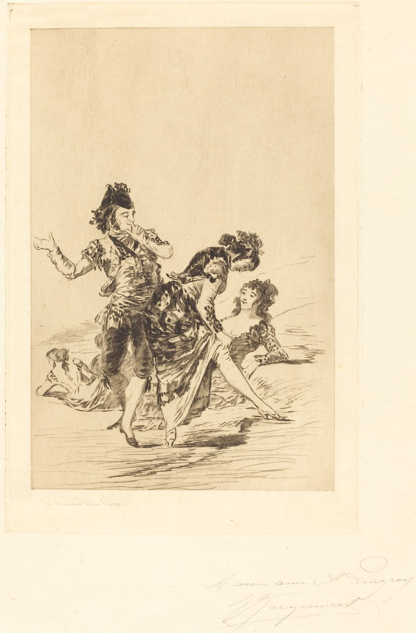 İspanyol Sahnesi by Jules Ferdinand Jacquemart after Francisco de Goya