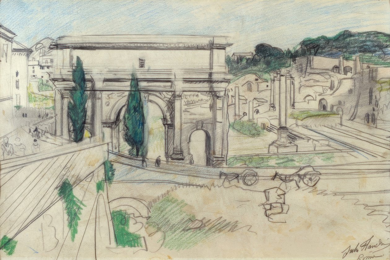 Roma Forumu by Jules Flandrin