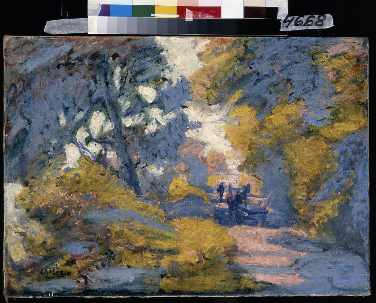 Güneşli yol. Jules-Leon Flandrin tarafından yapılan resim (Jules Leon Flandrin by Jules Flandrin