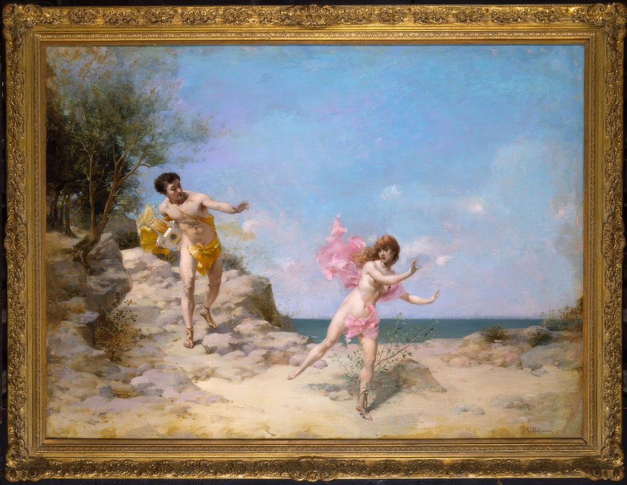 Apollon ve Defne by Jules Frederic Ballavoine