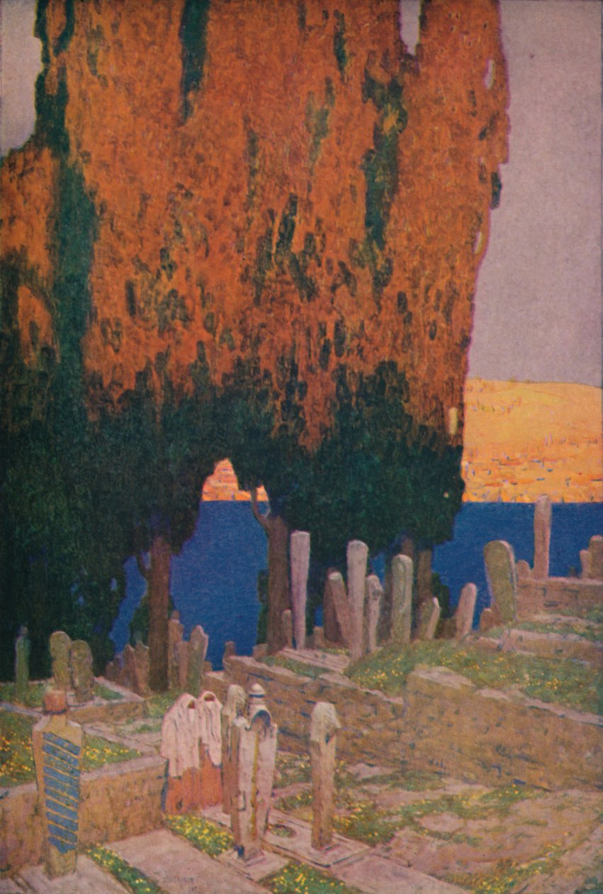 Haliç kıyısındaki Eyub Mezarlığında, 1913 by Jules Guerin